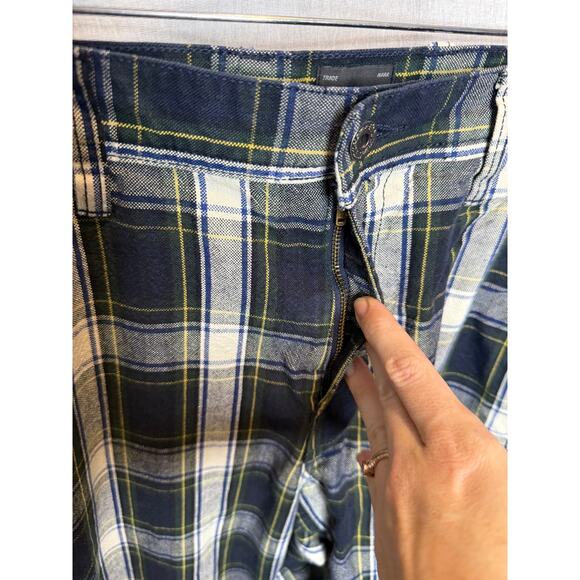 J. Crew Men's Pants Plaid Carpenter Canvas Jeans Green Navy Grey 30 x 34 - Picture 6 of 10